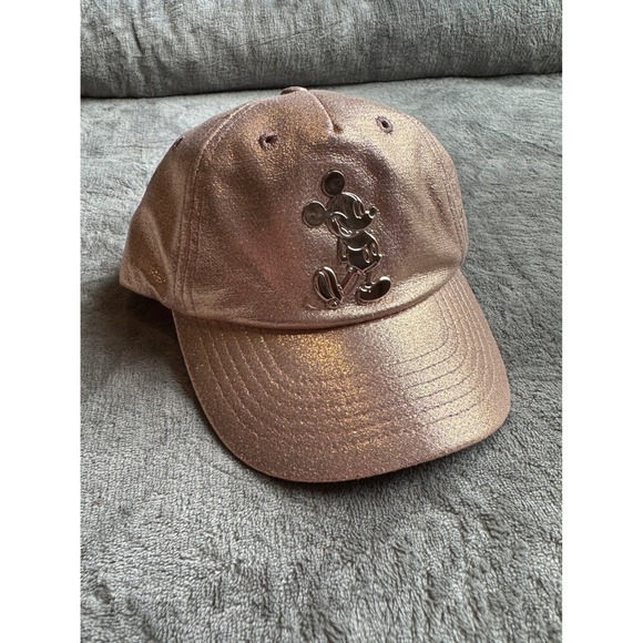 Disney Parks Rose Gold Shimmer Toddler Mickey Hat - Picture 1 of 4